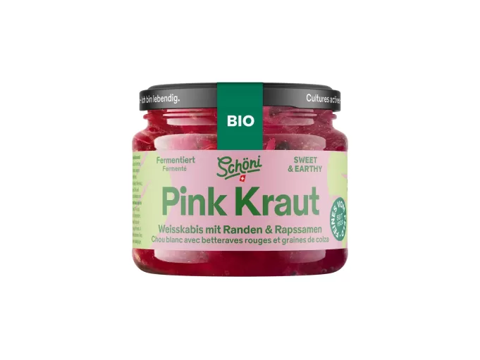 Schöni Bio Pink Kraut fermentiert roh 