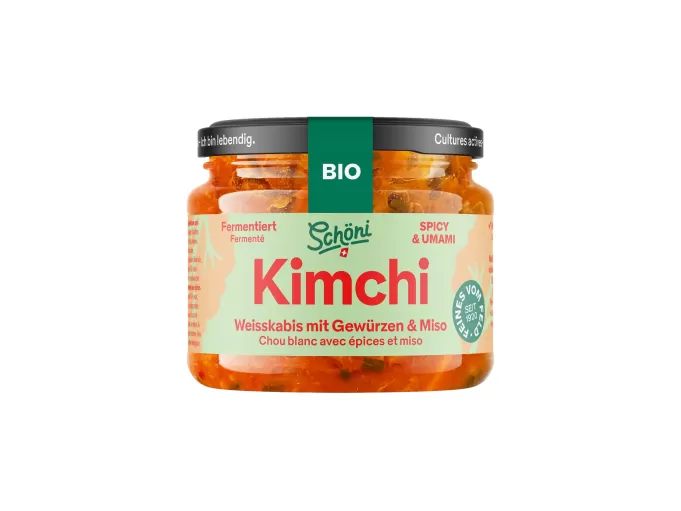 Schöni Bio Kimchi mit Weisskabis fermentiert roh