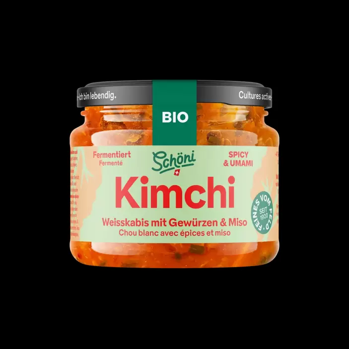 Schöni Bio Kimchi mit Weisskabis fermentiert roh