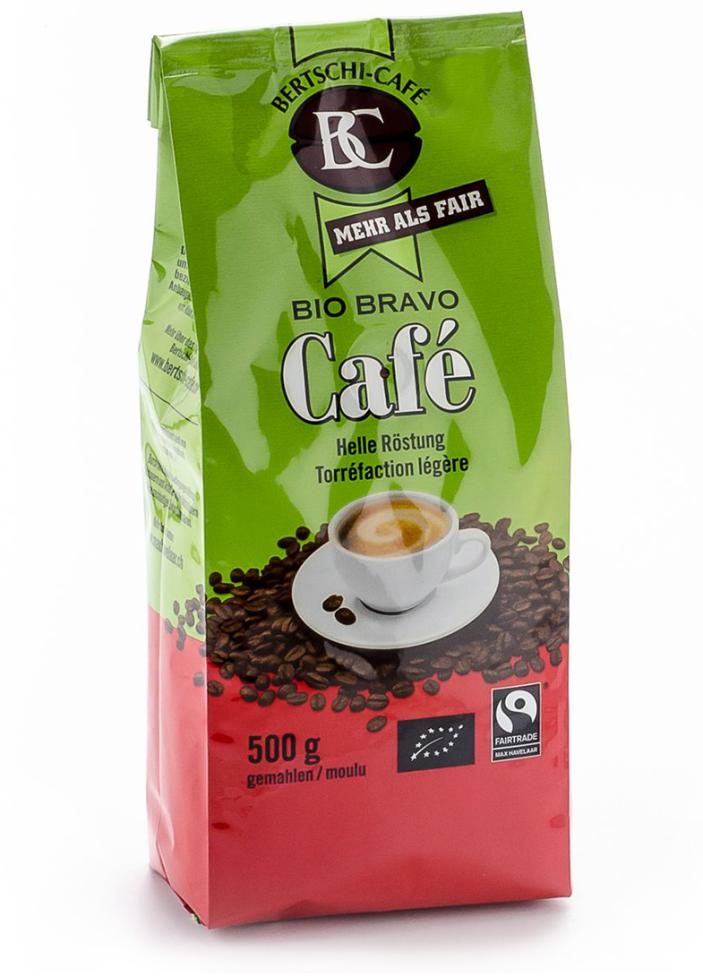 Bertschi Bio Bravo Café, gemahlen 500 g