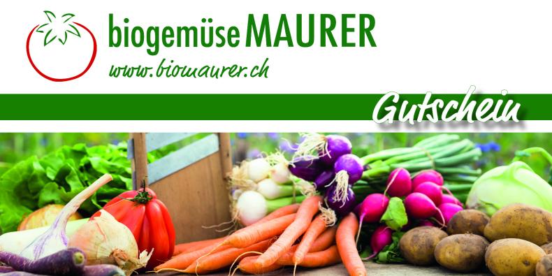 Gutschein bei biogemüse MAURER bestellen!